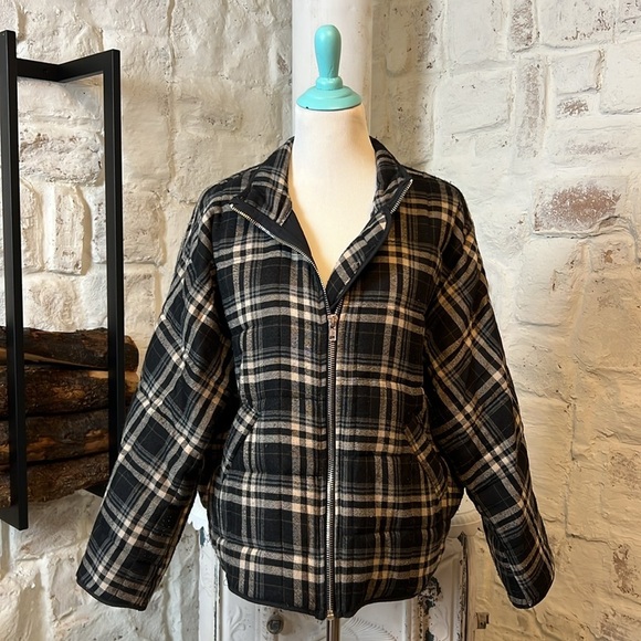 Promesa Jackets & Blazers - Promesa | Black & Cream Plaid Jacket